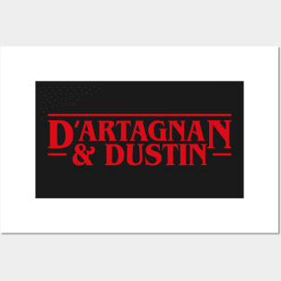 Dustin and D'artagnan Stranger Things Inspired Posters and Art